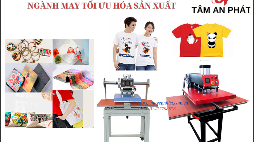 Phương án lựa chọn máy ép nhiệt ngành may tối ưu hóa sản xuất