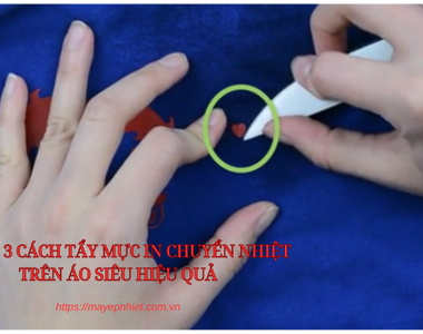 Bật mí 3 cách tẩy mực in chuyển nhiệt trên áo siêu hiệu quả
