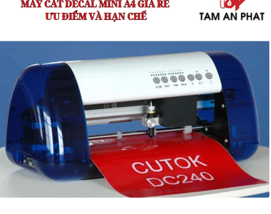 Máy cắt decal mini A4 giá rẻ ưu điểm và hạn chế