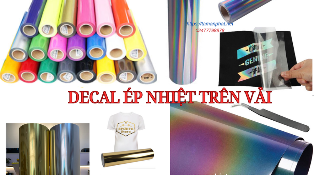 {KHÁM PHÁ} decal ép nhiệt trên vải - in decal lên vải hiệu quả