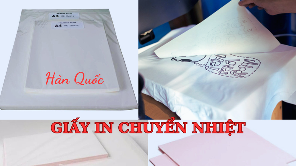 Giấy in chuyển nhiệt Hàn Quốc đế hồng cao cấp khổ A3,A4 giá rẻ