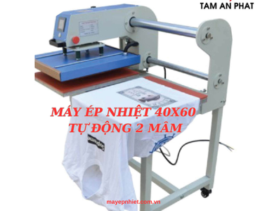 Máy ép nhiệt 2 mâm 40x60 tự động – Hiệu suất và chất lượng vượt trội