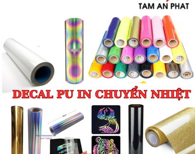 Decal PU in chuyển nhiệt - top các màu decal PU hot nhất