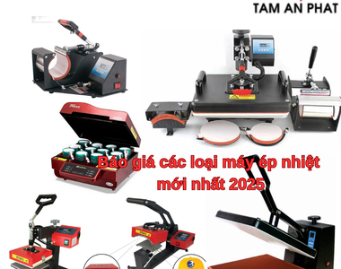 Báo giá các loại máy ép nhiệt áo thun, cốc, mũ mới nhất 2025