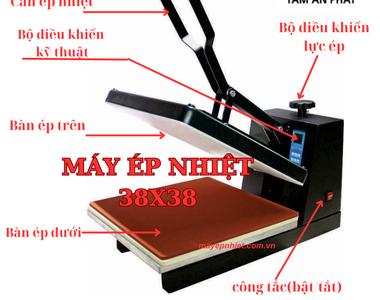 Máy ép nhiệt 38x38 - bước đột phá trong ngành in chuyển nhiệt