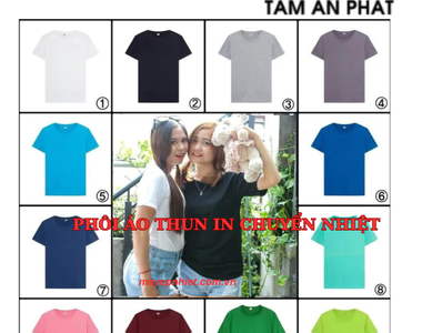Top phôi áo thun in chuyển nhiệt hot nhất 2025 chất lượng giá rẻ