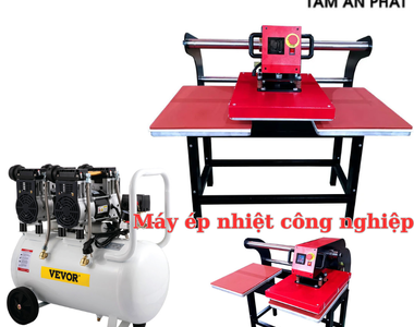 Máy ép nhiệt ngành may: máy ép nhiệt phẳng, máy ép nhiệt công nghiệp