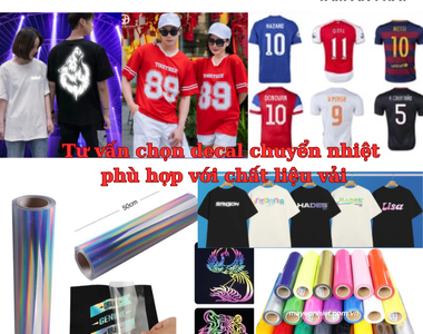[Quan trọng] Chọn decal chuyển nhiệt phù hợp với chất liệu vải