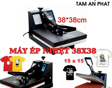 Máy ép nhiệt phẳng 38x38 - "cơn sốt" trong ngành in áo chuyển nhiệt