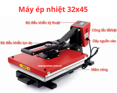 Máy ép nhiệt 32x45 - "BestSeller" trong ngành in ấn áo thun chuyên nghiệp