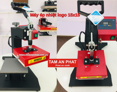 Máy ép nhiệt Logo 15x15 trục xoay - Giải pháp in ấn chuyên nghiệp từ Tâm An Phát 