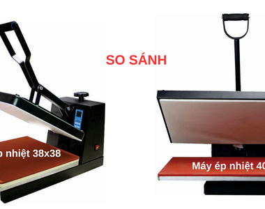 So sánh máy ép nhiệt 38x38 và 40x60 – Nên chọn loại nào cho xưởng in của bạn?