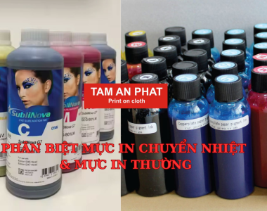 Phân biệt mực in chuyển nhiệt và mực in thường – Tránh chọn sai mực!