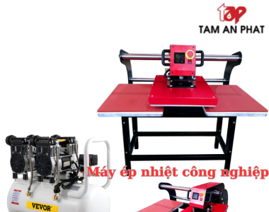 Máy ép nhiệt khí nén – Công nghệ ép áo đỉnh cao, cho xưởng chuyên nghiệp