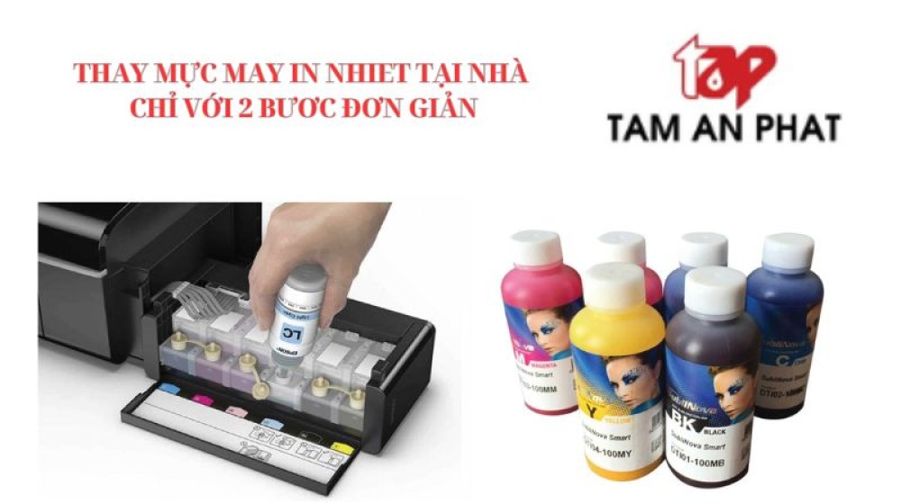 Thay mực máy in nhiệt tại nhà đơn giản chỉ với 2 bước