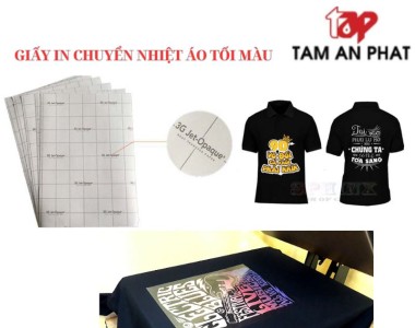 Giấy in chuyển nhiệt lên áo tối màu loại nào tốt?