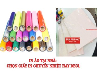 Tự in áo tại nhà: Nên dùng giấy in chuyển nhiệt hay decal?