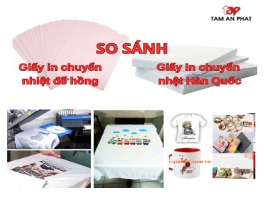 So sánh chất lượng giấy in chuyển nhiệt đế hồng và giấy in chuyển nhiệt hàn quốc