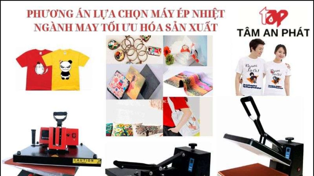 Phương án lựa chọn máy ép nhiệt ngành may tối ưu hóa sản xuất