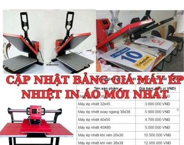 Máy ép nhiệt áo thun - cập nhật giá máy ép nhiệt áo thun mới nhất