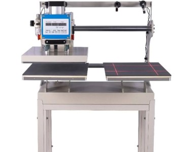 Máy ép nhiệt phẳng 38x38 khí nén 2 mâm cao cấp