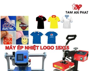 So sánh máy ép nhiệt logo dập tay & máy ép nhiệt logo tự động 15x15