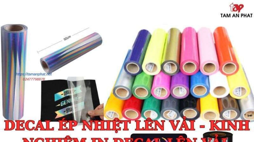 Decal ép nhiệt lên vải - Kinh nghiệm in decal lên vải