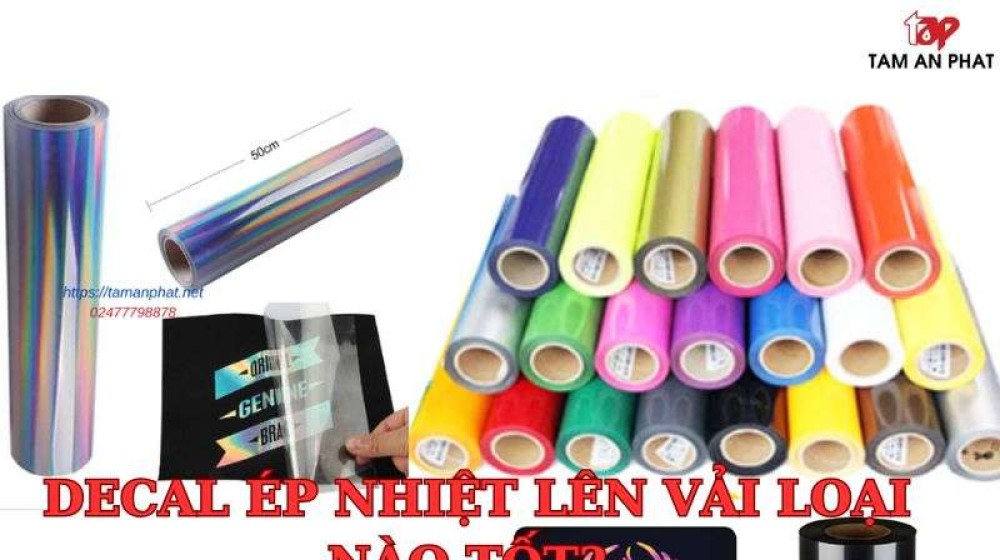 Decal ép nhiệt trên vải loại nào tốt? Bí quyết chọn decal hoàn hảo!