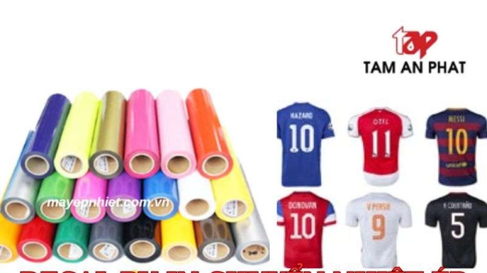 Decal PU in chuyển nhiệt ép áo đa sắc màu siêu cuốn