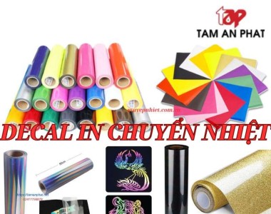 Decal chuyển nhiệt là gì? Các loại decal thông dụng nhất in áo