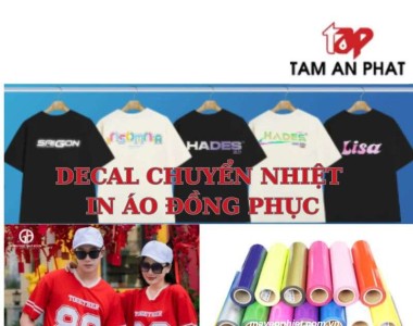 Decal chuyển nhiệt in áo đồng phục 