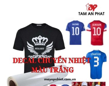 Decal chuyển nhiệt PVC màu trắng - Sự lựa chọn hoàn hảo cho in áo thun