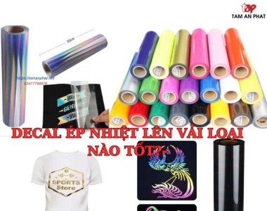 Decal in chuyển nhiệt lên áo loại nào tốt?