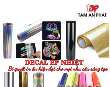 Decal ép nhiệt trên vải - kỹ thuật in decal nhiệt lên áo