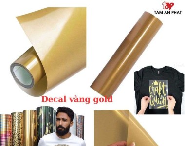 Decal vàng gold - decal chuyển nhiệt hot nhất 2025