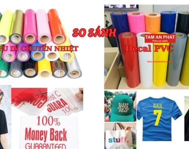 So sánh decal PU và decal PVC, Loại nào in áo bền, đẹp hơn?