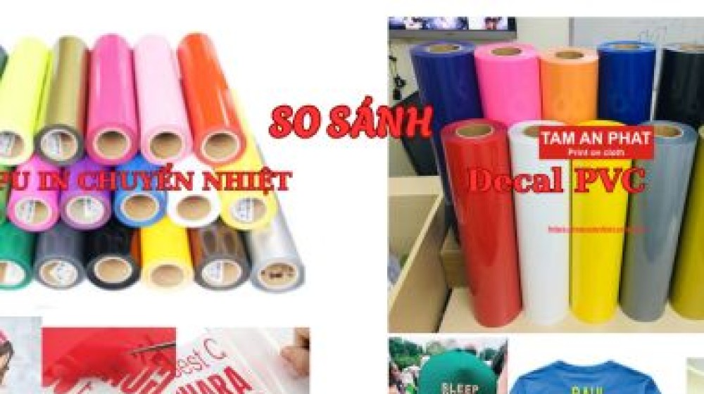 Phân biệt decal PU in chuyển nhiệt và decal PVC chuyển nhiệt