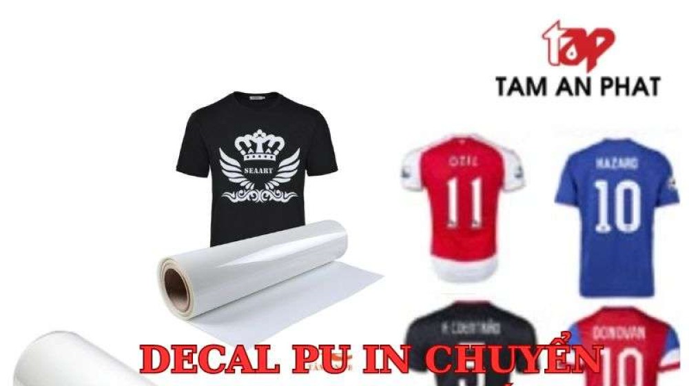 Decal PU in chuyển nhiệt màu trắng - giải pháp in ấn linh hoạt hiệu quả