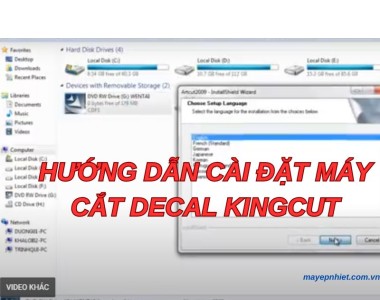 Hướng dẫn cài đặt máy cắt decal kingcut nhanh và hiệu quả