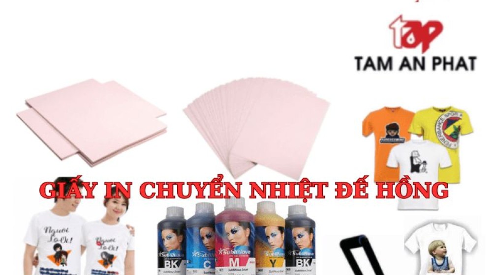 Hướng dẫn in áo thun bằng giấy in chuyển nhiệt đế hồng chi tiết từ A-Z