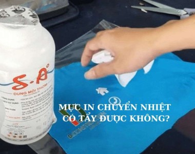 Mực In chuyển nhiệt có tẩy được không? 7 cách tẩy mực in trên áo
