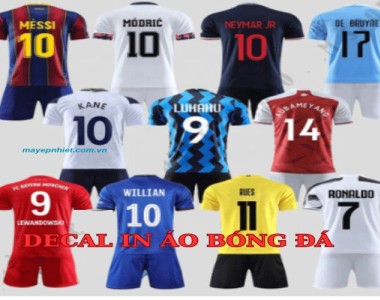 Cách in số áo, tên áo thể thao bằng máy ép nhiệt chuẩn đẹp