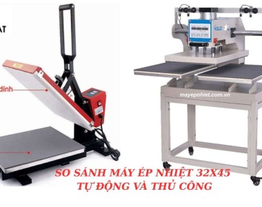 So sánh máy ép nhiệt 32×45 tự động và thủ công – Nên chọn loại nào?