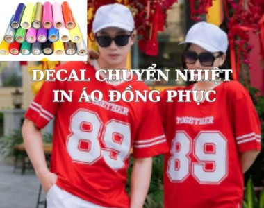 Decal chuyển nhiệt PU hay PVC – chọn loại nào cho áo đồng phục?
