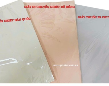 TOP 3 loại giấy in chuyển nhiệt bán chạy nhất: Giá tốt, lên màu chuẩn, dễ ép