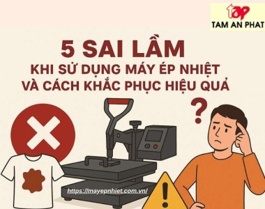 5 sai lầm khi sử dụng máy ép nhiệt và cách khắc phục hiệu quả