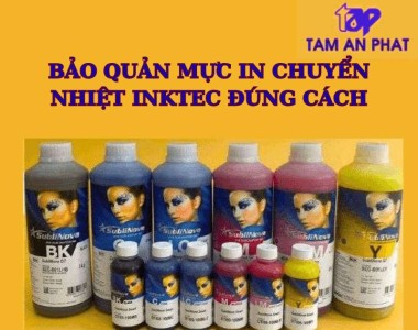 Bảo quản mực in chuyển nhiệt Inktec đúng cách để tránh tắc đầu in