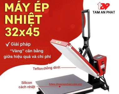 Máy ép nhiệt phẳng lồng áo 32x45 – Máy ép nhiệt khổ A3 giá tốt