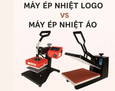 Máy ép nhiệt logo và máy ép nhiệt áo – khác nhau thế nào