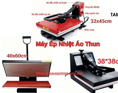 [BÁN CHẠY] Máy Ép Nhiệt Áo Thun 32x45, 38x38, 40x60 giá rẻ